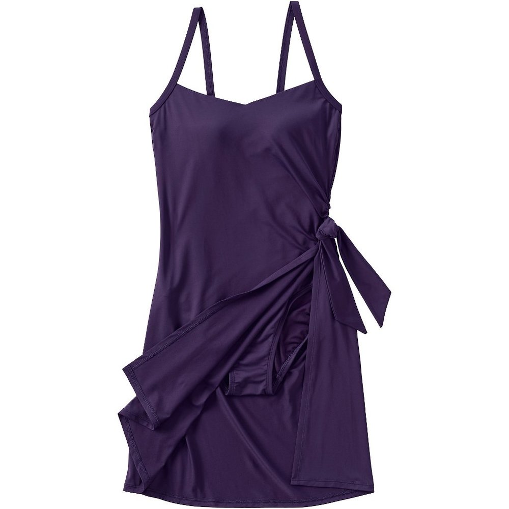 NWT Lands's End Swimdress - Blackberry